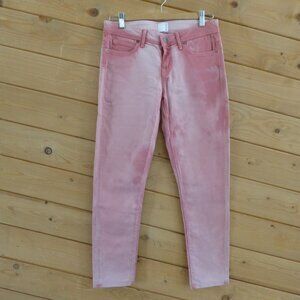 Rich & Skinny Coral Pink Mid Rise Tie Dye Skinny Jeans Size 26